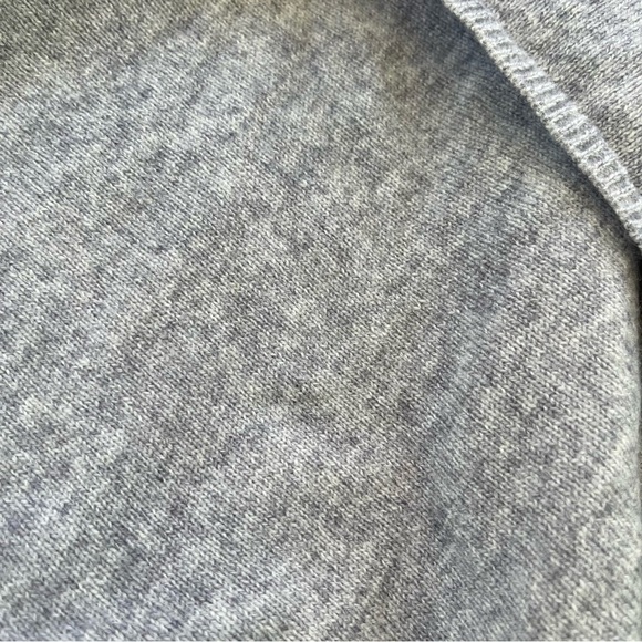 Fincati Gray Cashmere Blend Asymmetrical Sweater Poncho OSFM NWT - Picture 9 of 11